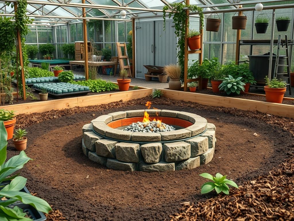 Sunken Fire Pit Construction