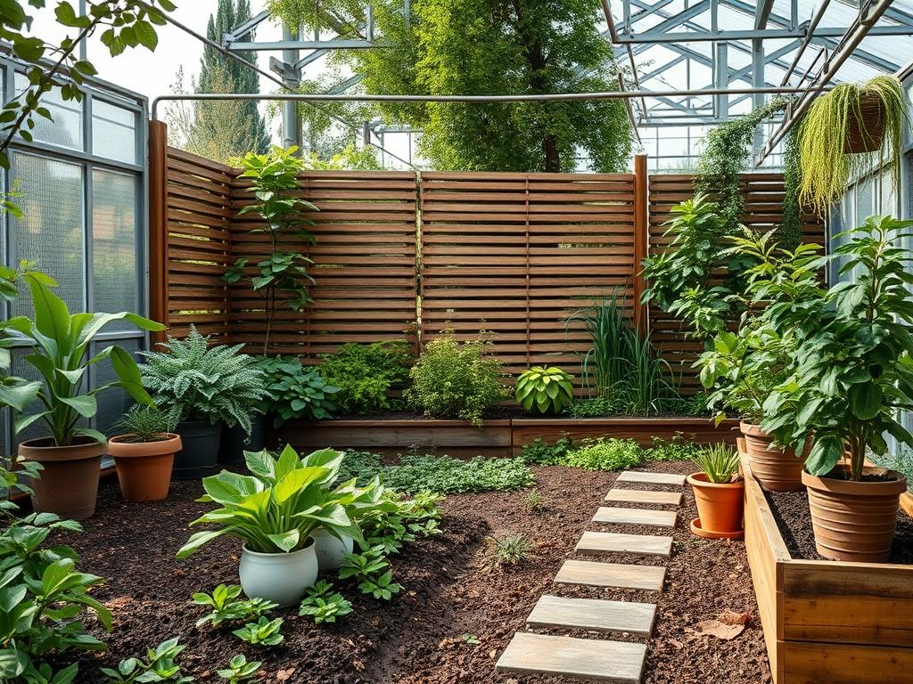 Backyard Privacy Slat Fences