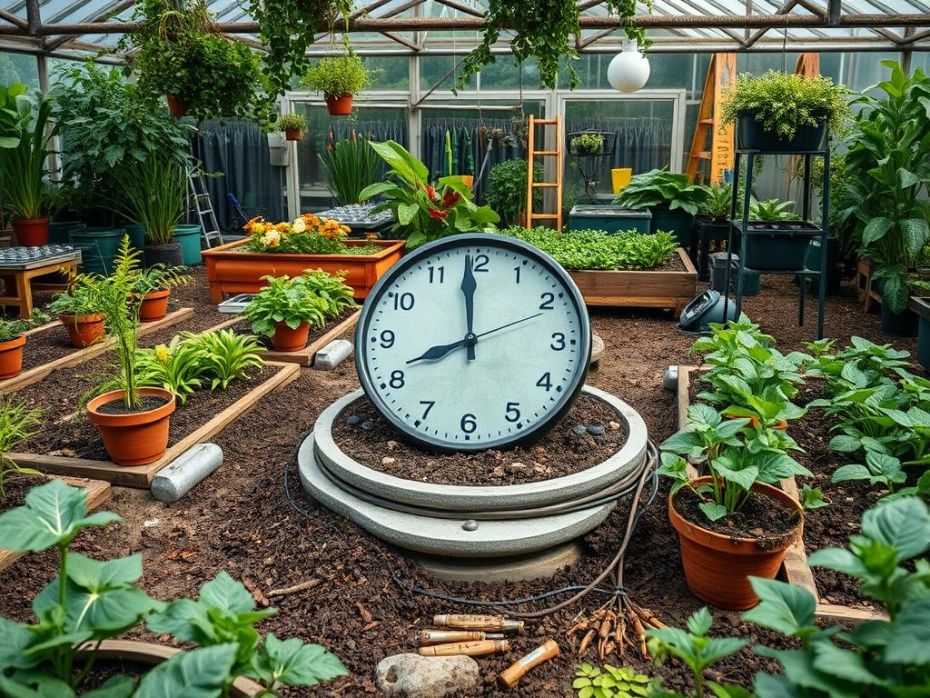 Solar Garden Clock Top