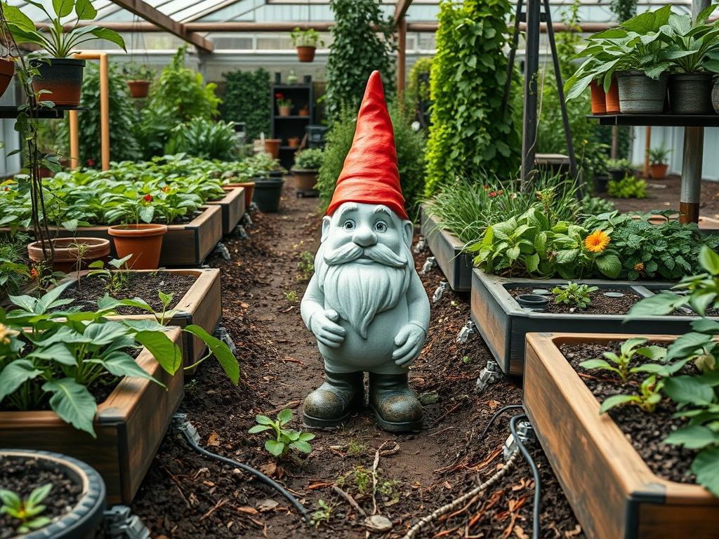 Solar Garden Gnome Modern