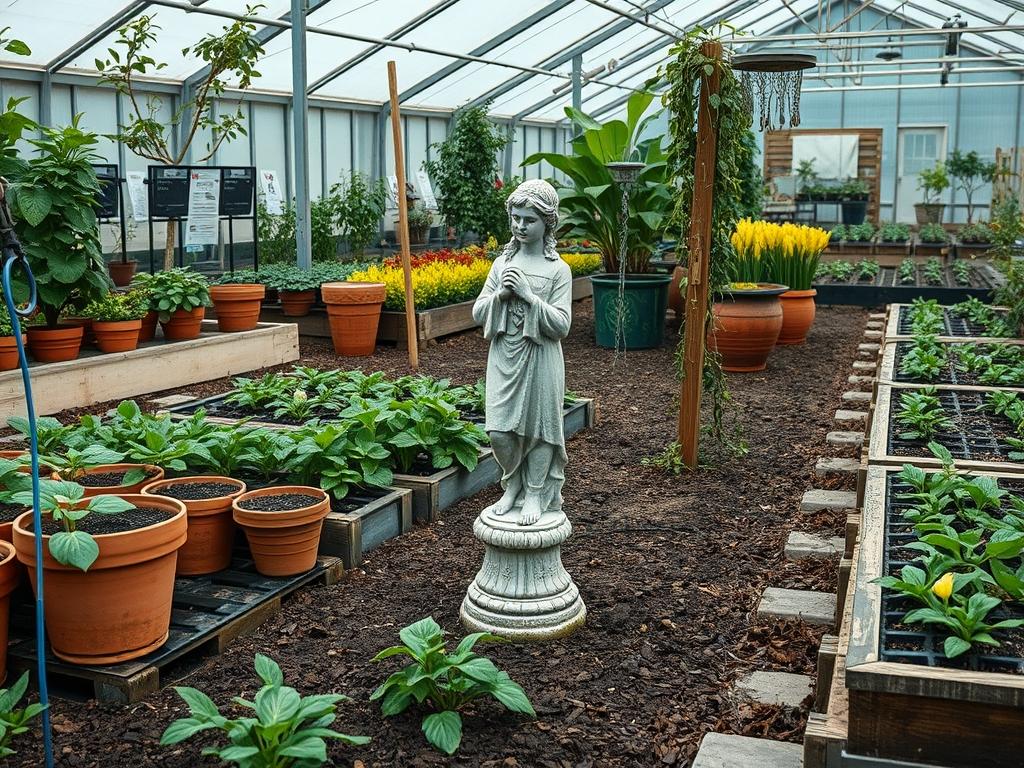 Solar Garden Statue Lighting