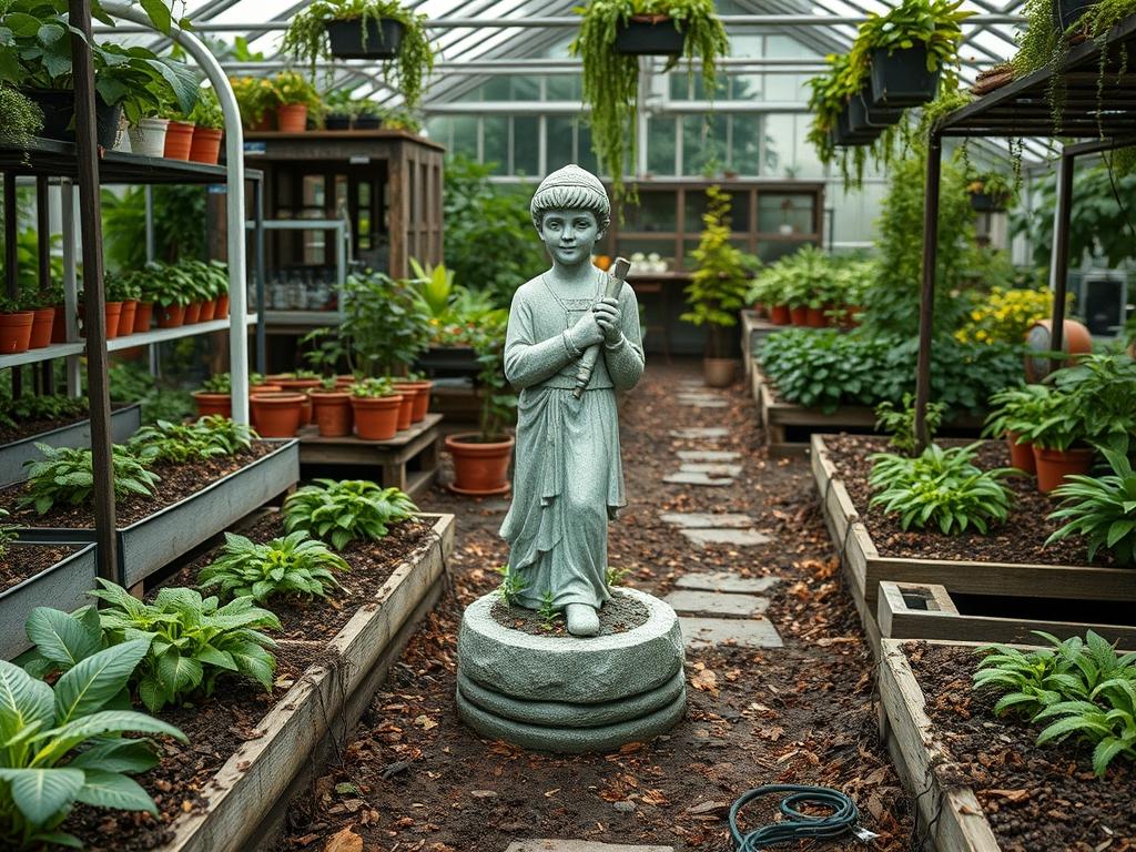 Solar Garden Statue Top