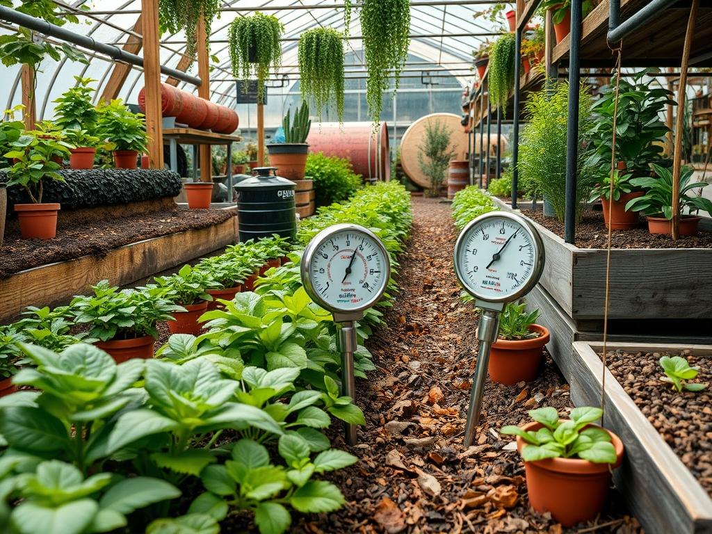 Solar Garden Thermometers