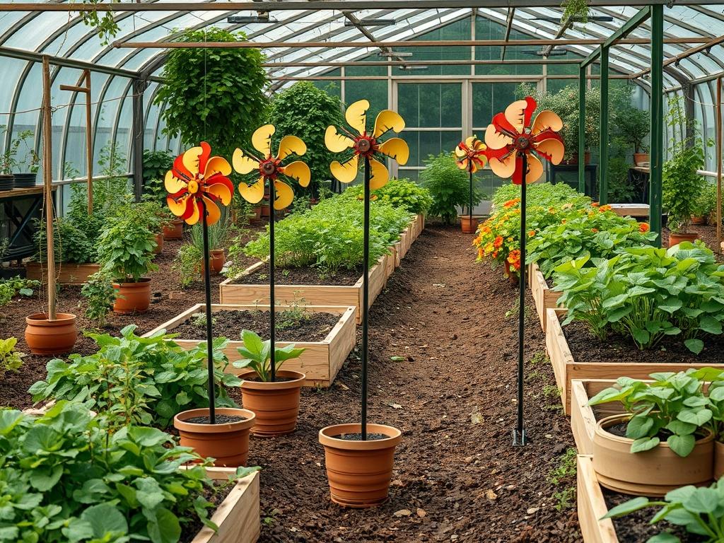 Solar Garden Wind Spinners